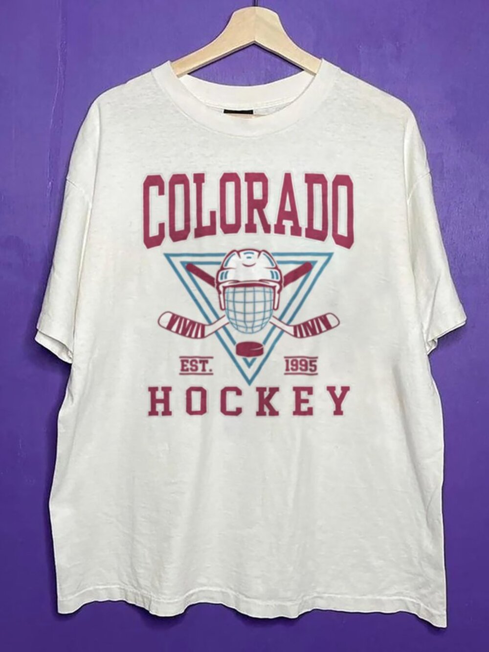 1995 Vintage Colorado Avalanche Hockey Shirt, Colorado Avalanche NHL Shirt Tee